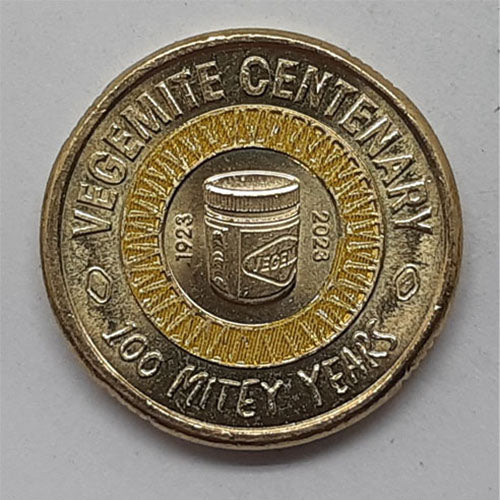 2023 $2 Australian coin-Vegemite Centenary-100 Mitey Years