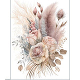 GREETING CARD Pampas Rose 2