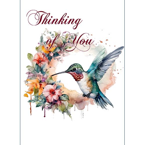 GREETING CARD Hummingbird 11