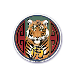 STICKER WINDOW TIGER SUN