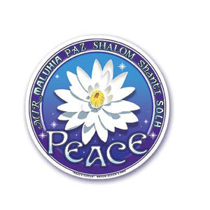 STICKER WINDOW PEACE LOTUS