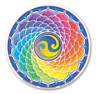 STICKER WINDOW RAINBOW SPIRAL