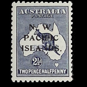 NORTH WEST PACIFIC ISLANDS 1918-22 2 1/2d BLUE ROO  MH