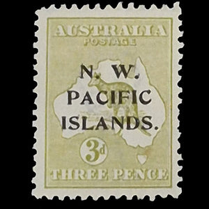 NORTH WEST PACIFIC ISLANDS 1918-22 3d OLIVE ROO  MH