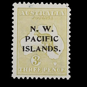 NORTH WEST PACIFIC ISLANDS 1918-22 3d OLIVE ROO  MNH