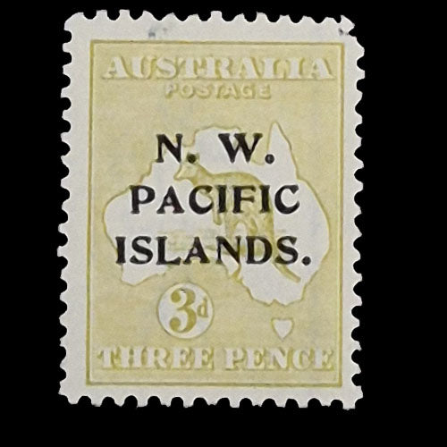 NORTH WEST PACIFIC ISLANDS 1918-22 3d OLIVE ROO  MNH