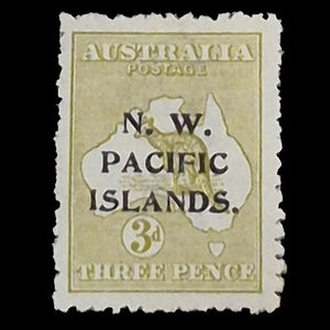 NORTH WEST PACIFIC ISLANDS 1918-22 3d OLIVE ROO  MH