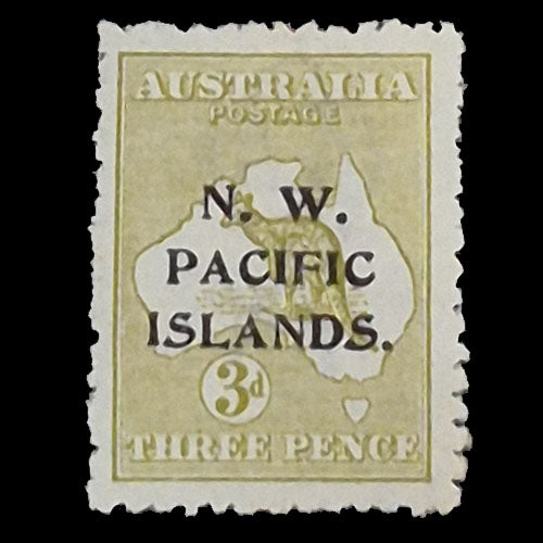 NORTH WEST PACIFIC ISLANDS 1918-22 3d OLIVE ROO  MH