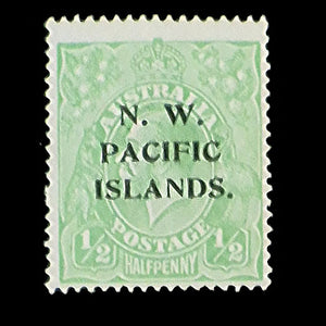 NORTH WEST PACIFIC ISLANDS 1918-19 1/2d GREEN KGV MH