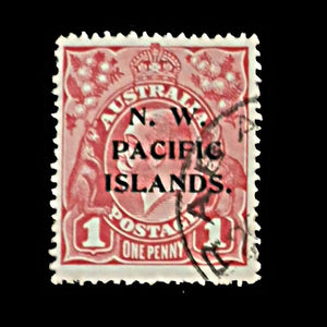 NORTH WEST PACIFIC ISLANDS 1918-19 1d RED KGV FU