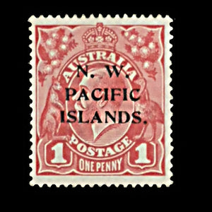 NORTH WEST PACIFIC ISLANDS 1918-19 1d RED KGV MH