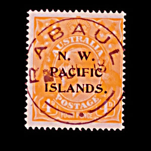 NORTH WEST PACIFIC ISLANDS 1915-16 4d ORANGE KGV FU