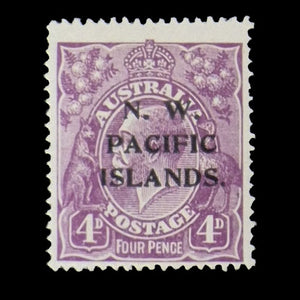 NORTH WEST PACIFIC ISLANDS 1921-22 4d VIOLET KGV MH