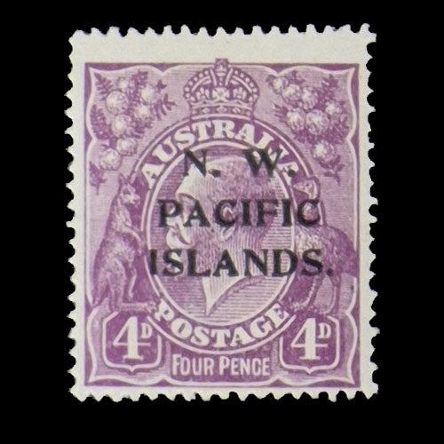 NORTH WEST PACIFIC ISLANDS 1921-22 4d VIOLET KGV MH