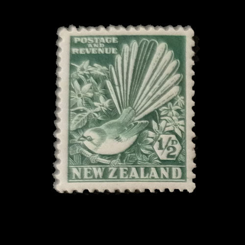 NEW ZEALAND 1935 1/2d GREEN FANTAIL MH