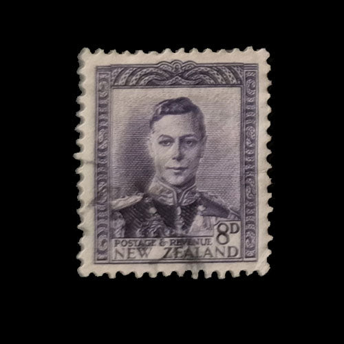 NEW ZEALAND 1938 8d VIOLET KGVI FU