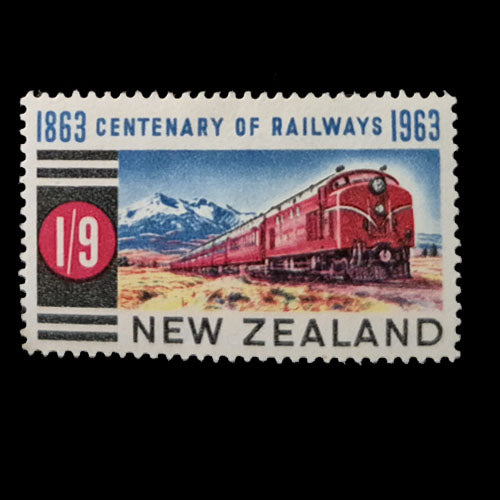 NEW ZEALAND 1963 1/9d RAILWAY MH