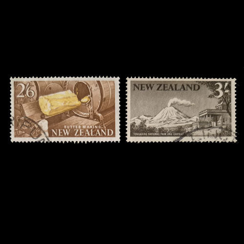 NEW ZEALAND 1960-3 HIGH VALUE MOTIFS(2) FU