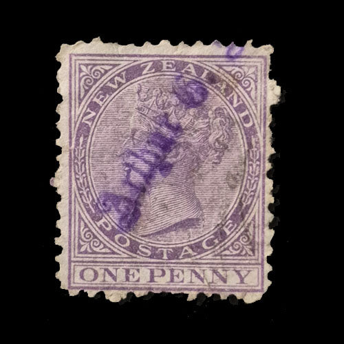 NEW ZEALAND 1874 1d VIOLET Q VIC GU