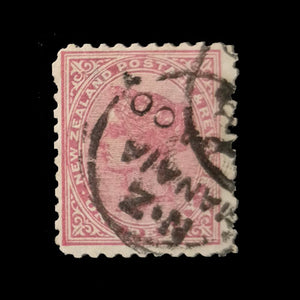 NEW ZEALAND 1882 1d ROSE Q VIC USED