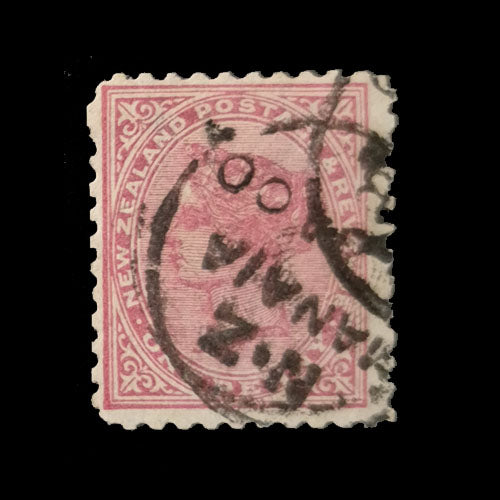 NEW ZEALAND 1882 1d ROSE Q VIC USED