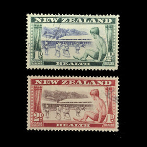 NEW ZEALAND 1948 HEALTH STAMPS SET (2) VFU