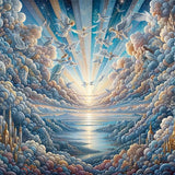 GREETING CARD Flight of Angels