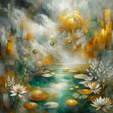 GREETING CARD Lotus River