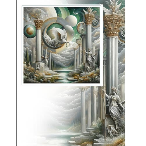 MAXI GREETING CARD Pegasus Arises