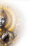 GREETING CARD The Face of Golden Serenity