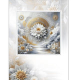 MAXI GREETING CARD White Lotus Crown