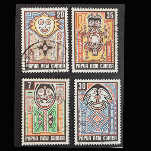 PAPUA NEW GUINEA 1977 ELEMA ART SET (4) VFU