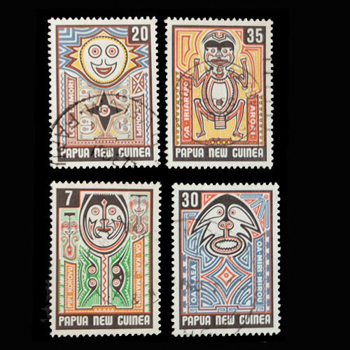 PAPUA NEW GUINEA 1977 ELEMA ART SET (4) VFU