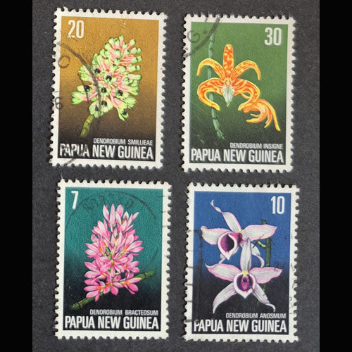 PAPUA NEW GUINEA 1974 FLORA SET (4) FU