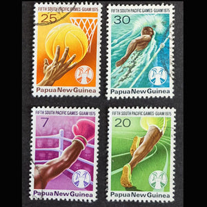 PAPUA NEW GUINEA 1975 SOUTH PACIFIC GAMES SET (4) VFU