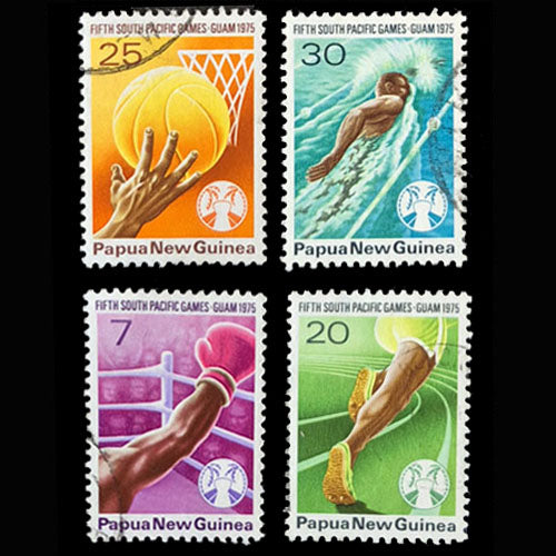 PAPUA NEW GUINEA 1975 SOUTH PACIFIC GAMES SET (4) VFU