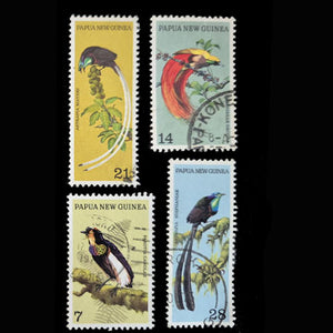 PAPUA NEW GUINEA 1973 BIRDS OF PARADISE SET (4) FU