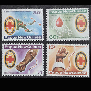 PAPUA NEW GUINEA 1980 RED CROSS SET (4) MUH