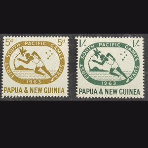 PAPUA NEW GUINEA 1963 SOUTH PACIFIC GAMES (2) MH