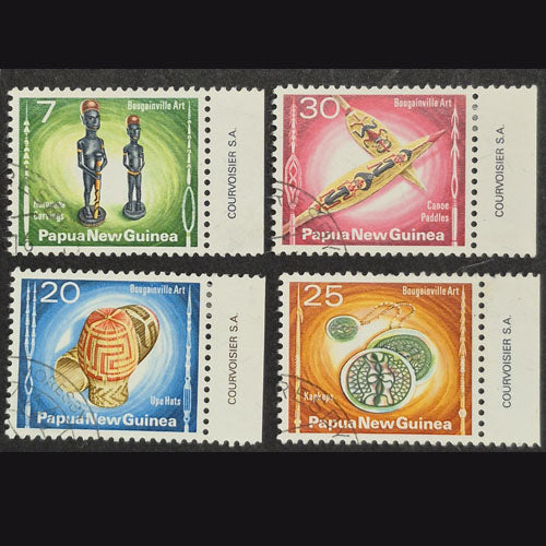 PAPUA NEW GUINEA 1976 BOUGAINVILLE ART SET (4) FU