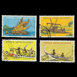 PAPUA NEW GUINEA 1974 CANOES SET (4) FU