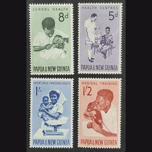 PAPUA NEW GUINEA 1964 HEALTH SERVICES SET (4) MH