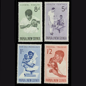 PAPUA NEW GUINEA 1964 HEALTH SERVICES SET (4) MH