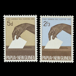 PAPUA NEW GUINEA 1964 ELECTIONS SET (2) MH