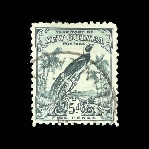 NEW GUINEA 1932 5d GREEN BIRD OF PARADISE GU