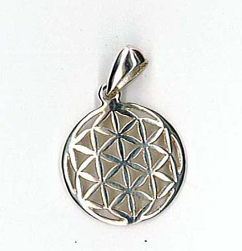 PENDANT FLOWER OF LIFE  STERLING SILVER+ CHAIN