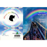 GREETING CARD Rainbow Bridge Dog