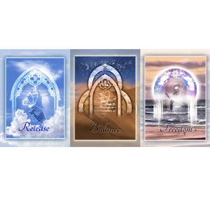 GREETING CARD TRI FOLD Release Balance Freedom