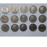 50 Cent Australian Commemorative coins 15 Assorted