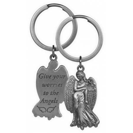 KEYCHAIN GUARDIAN ANGEL GIVE YOUR WORRIES